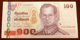 100 Baht Serie 15 Typ II Sign. 84 P-114 Thailand 2005 UNC - Thailand