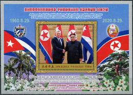 Korea 2020. Diplomatic Relations With The Republic Of Cuba (MNH OG) S/S - Korea, North