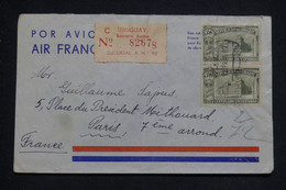 URUGUAY - Enveloppe En Recommandé Pour La France Par Avion En 1950 - L 133212 - Uruguay