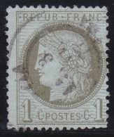 France   .    Y&T   .    50    .     O      .    Oblitéré - 1871-1875 Ceres