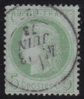 France   .    Y&T   .    53     .     O      .    Oblitéré - 1871-1875 Ceres