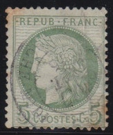 France   .    Y&T   .    53     .     O      .    Oblitéré - 1871-1875 Cérès
