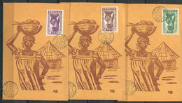 Sénégal - Lot De 3 CP - N° 144 - Ob 14mai 38- 145 -ob - 14 Mai 38  - 163 Ob 20 Avril  38 - Andere & Zonder Classificatie