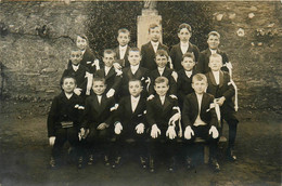 St Chamond * Carte Photo Photographe J. BADOL * Enfants De Choeur , Communiants * écoliers ? - Saint Chamond