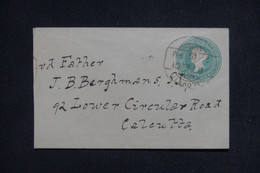 INDES ANGLAISES - Entier Postal Type Victoria De Calcutta Pour Calcutta En 1901 - L 133240 - 1882-1901 Empire