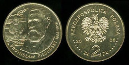 Poland 2 Zlote 2008, Bronisław Piłsudski - Traveller, Explorer 1866-1918, KM Y#648, Unc - Pologne