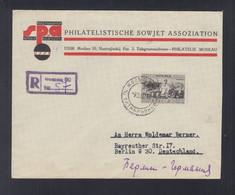 Russland Russia Briefkuvert 1936 Nach Deutschland - Briefe U. Dokumente