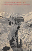 65-BAREGES- CATASTROPHE DE BAREGES-  UNE TRANCHEE DANS LA NEIGE - Bagneres De Bigorre