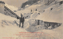 65-BAREGES- CATASTROPHE DE BAREGES-  LA MAISON SOUS LA NEIGE COTE DE LA PROMENADE HORIZONTALE - Bagneres De Bigorre