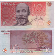 ESTONIA  10 Krooni  P86a  Dated  2006  ( Jakob Hurt  + Oak Tree At Back ) - Estonie