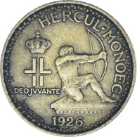 Monnaie, Monaco, Louis II, Franc, 1926, Poissy, TTB, Bronze-Aluminium - 1922-1949 Louis II