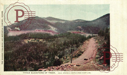 USA. THREE ELEVATIONS OF TRACK, COLORADO. CRIPPLE CREEK SHORT LINE, COLORADO - Colorado Springs