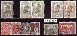 BULGARIA - 1925 - Complect - Mi No: 186/189; 190/191; 192, 193x,y; 194x,y (O) Used - Années Complètes