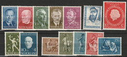 1954 Jaargang Nederland NVPH 641-654 Complete. Postfris/MNH** - Années Complètes