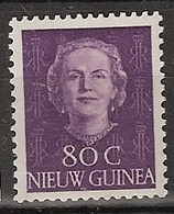 Nederlands Nieuw Guinea 1950, Koningin Juliana 80 Ct .NVPH 18 MH* - Netherlands New Guinea