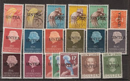 Nederlands Nieuw Guinea 1962 NVPH 1-19 Complete UNTEA Surcharge, MH* - Netherlands New Guinea