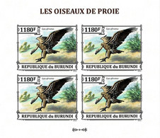 BURUNDI 2013 Mi 3244B KLB BIRDS OF PREY WHITE-BACKED VULTURE MINT IMPERFORATED MINIATURE SHEET ** - Blocs-feuillets