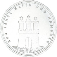 Monnaie, République Fédérale Allemande, 10 Mark, 1989, Hamburg, Germany - Commemorative