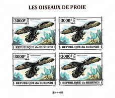 BURUNDI 2013 Mi 3245B KLB BIRDS OF PREY VERREAUX'S EAGLE MINT IMPERFORATED MINIATURE SHEET ** - Hojas Y Bloques