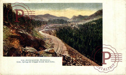 USA. APPROACHING DUFFIELD. CRIPPLE CREEK SHORT LINE, COLORADO - Colorado Springs