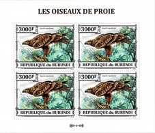 BURUNDI 2013 Mi 3246A KLB BIRDS OF PREY STEPPE EAGLE MINT MINIATURE SHEET ** - Blocks & Sheetlets
