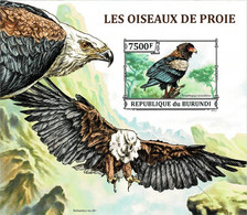 BURUNDI 2013 Mi BL 373B BIRDS OF PREY MINT IMPERFORATED MINIATURE SHEET ** - Hojas Y Bloques