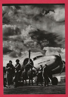 BELLE PHOTO REPRODUCTION AVION PLANE FLUGZEUG - UNITED AIR LINES PILOTES ET PASSAGERS - Aviazione