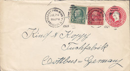 United States Uprated Postal Stationery Ganzsache SAINT PAUL Commercal Sta. Minn. 1929 Tuschfabrik COTTBUS Germany - 1921-40
