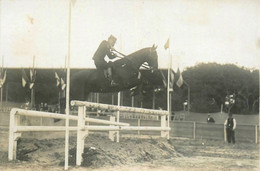 Royan * Carte Photo Photographe A. SORIGNET * Concours Hippique * Hippisme Saut Cheval Chevaux - Royan