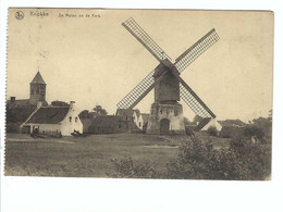 Knokke  De Molen En De Kerk (zegel Verwijderd) - Knokke