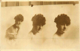 Surréalisme * Carte Photo Photo Montage * Tête De Femme De Plus En Plus Agrandie ! * Photographie Photographe - Fotografia