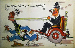 ► Parodie Du GUIDE MICHELIN - Humour Illustrateur Jean De Preissac "La Bouteille Est Mon Guide" Vin Alcool (2/2) - Preissac