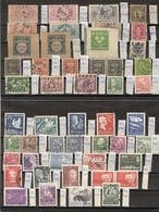 SWEDEN - NICE LOT USED STAMPS ON TWO CARTONS - Collections