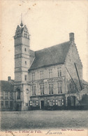 LOO   L'HOTEL DE VILLE  ( AFSPANNING )   2 SCANS - Lo-Reninge