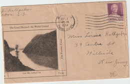 5721 Lettre Cover 1934 CANAL ZONE Gold Hill Gaillard Cut 1934 Balboa Panama New Jersey Hillside Rathgeber - Kanaalzone