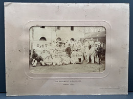 Photographie Ancienne Groupe De Militaires Du 25e Régiment De Dragons Tours 1890 - Guerre, Militaire