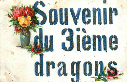 Sarrelouis * Souvenir Du 3ème Régiment De Dragons * Militaria * Ajoutis Paillettes - Régiments