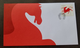 Canada Year Of The Horse 2014 Chinese Zodiac Lunar (stamp FDC) *embossed *unusual - Lettres & Documents