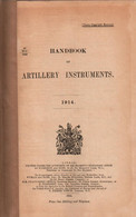 HANDBOOK OF ARTILLERY INSTRUMENTS 1914 ARTILLERIE BRITANNIQUE TELESCOPE BINOCULAIRE SYSTEME VISEE TELEMETRE - Inglese