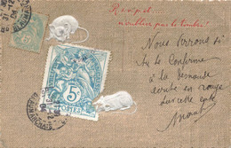 Carte Representant Un Timbre Poste  Timbres Postes - Other & Unclassified
