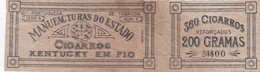 My Box 2 - PORTUGAL - LABEL - CIGARROS KENTUCKY - OLD CIGAR LABEL - TOBACCO LABEL - Labels