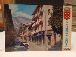 2 Cartoline Bardonecchia Provincia Di Torino Anni 70,via Medail ,rifugio Sommeiller,lago E Colle,ghiacciao E Skilift - Otros Monumentos Y Edificios