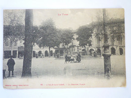 TI - 2022 - 466  LISLE-sur-TARN  (Tarn)  :  La GRANDE PLACE  1919    XXX - Lisle Sur Tarn