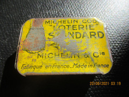 Boite Métallique/MICHELIN-CODE/ "Loterie" STANDARD/Michelin & Cie/ Imp C Caumbon, Nantes/Vers 1910-1930  BFPP225 - Boîtes