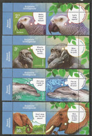 RO 2022-ANIMALE INTELIGENTE, ROMANIA 4v + Lables, MNH - Unused Stamps