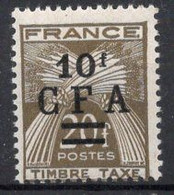 REUNION Timbre Taxe N°42* Neuf Charnière TB Cote 2.25€ - Timbres-taxe