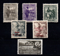 Guinea Española Nº 264/6, 269, 271, 290. Año 1941/50 - Guinea Española