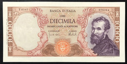 10000 Lire Michelanglo Buonarroti 15 02 1973 Sup/fds  LOTTO 3754 - 10000 Lire