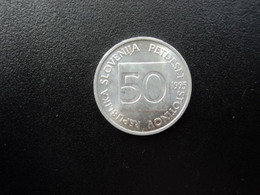 SLOVÉNIE : 50 STOTINOV   1995   KM 3     SUP+ - Slowenien