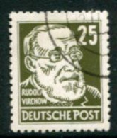 DDR / E. GERMANY 1952 Personalities Definitive 25 Pf.. Chalky Paper Cancelled..  Michel  334v - Usati